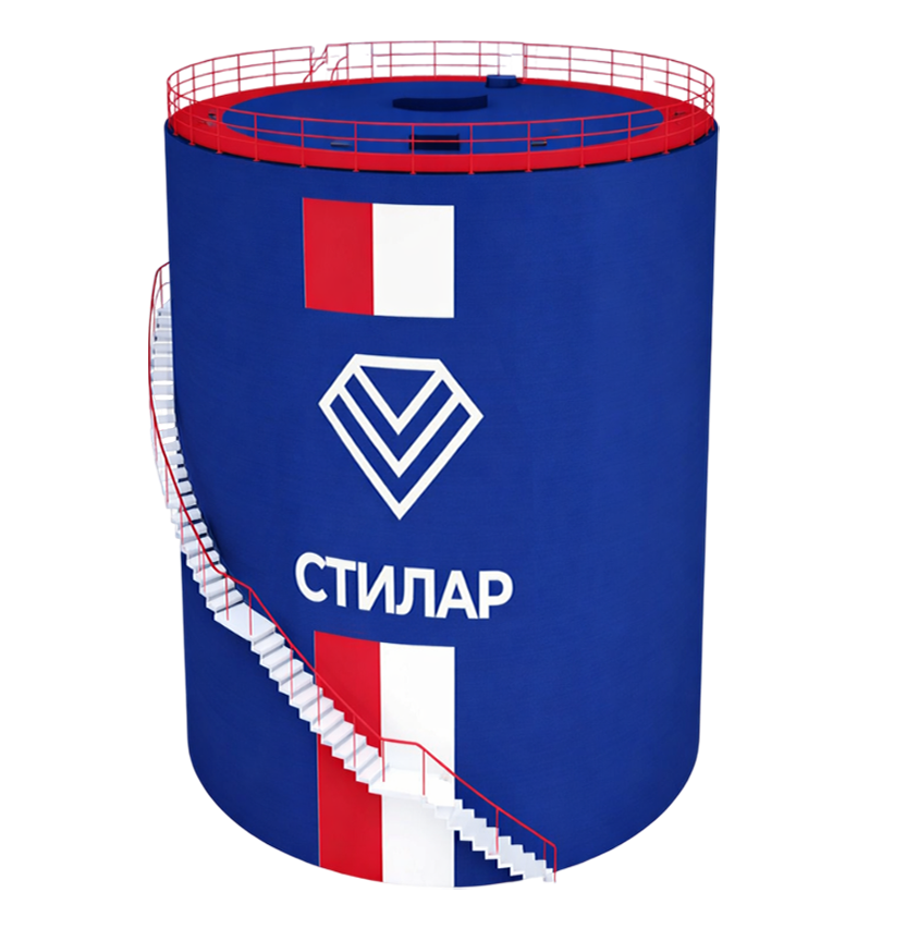 Цельносварной резервуар РВС для воды 40 м³ от завода-производителя